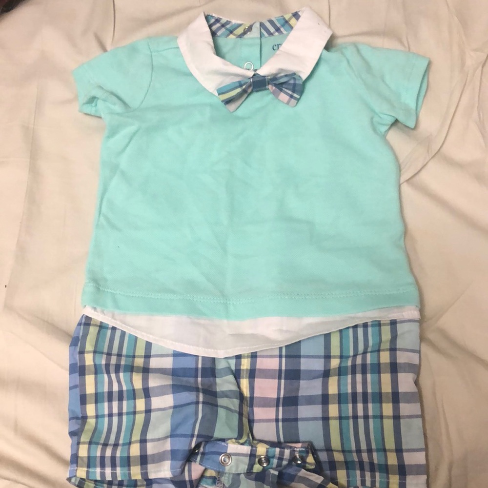 Baby boy shortall
